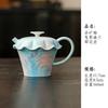 Underglaze hand-painted orchid ceramic kung fu tea set cover bowl teapot master cup tea cup tea cup pot bearing coffee cup