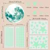 Glow In The Dark Moon And Star Wall Stickers For Kids Bedroom Living Room Decor Luminous Wall Decals Children's Room Wall Art Night Sky Stickers
