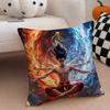Chinese Anim Nezha Cushion Cover Throw Pillow Cover Hidden Button Durable Polyester Chair Cushion