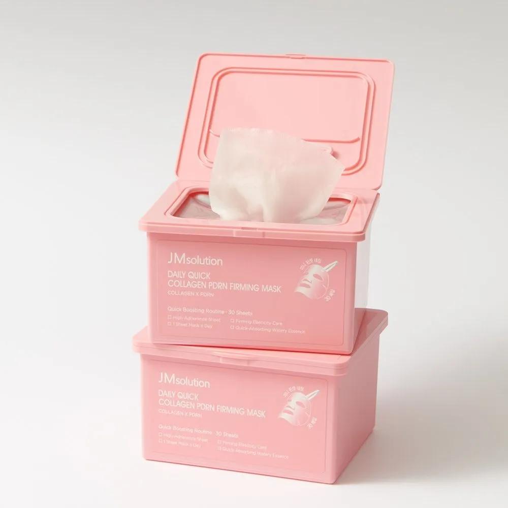 

JMSOLUTION Daily Quick Collagen PDRN Firming Large Capacity Mask Pack (1 Pack a Day Face Pack) (30 sheets x Choose 1/2 pack) 1