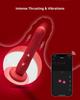 LOVENSE Gravity Dildo Piston Vibrator Rechargeable Remote Control Stretchable Vibration Vibrator App Control Vibrating Dildo for Clitoris G Spot Anal