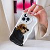 Cartoon Pattern Cream Texture Casing Wavy Edge Soft Silicone Cover Phone Case for IPhone Samsung Huawei Honor Xiaomi Redmi OPPO Realme Vivo Infinix