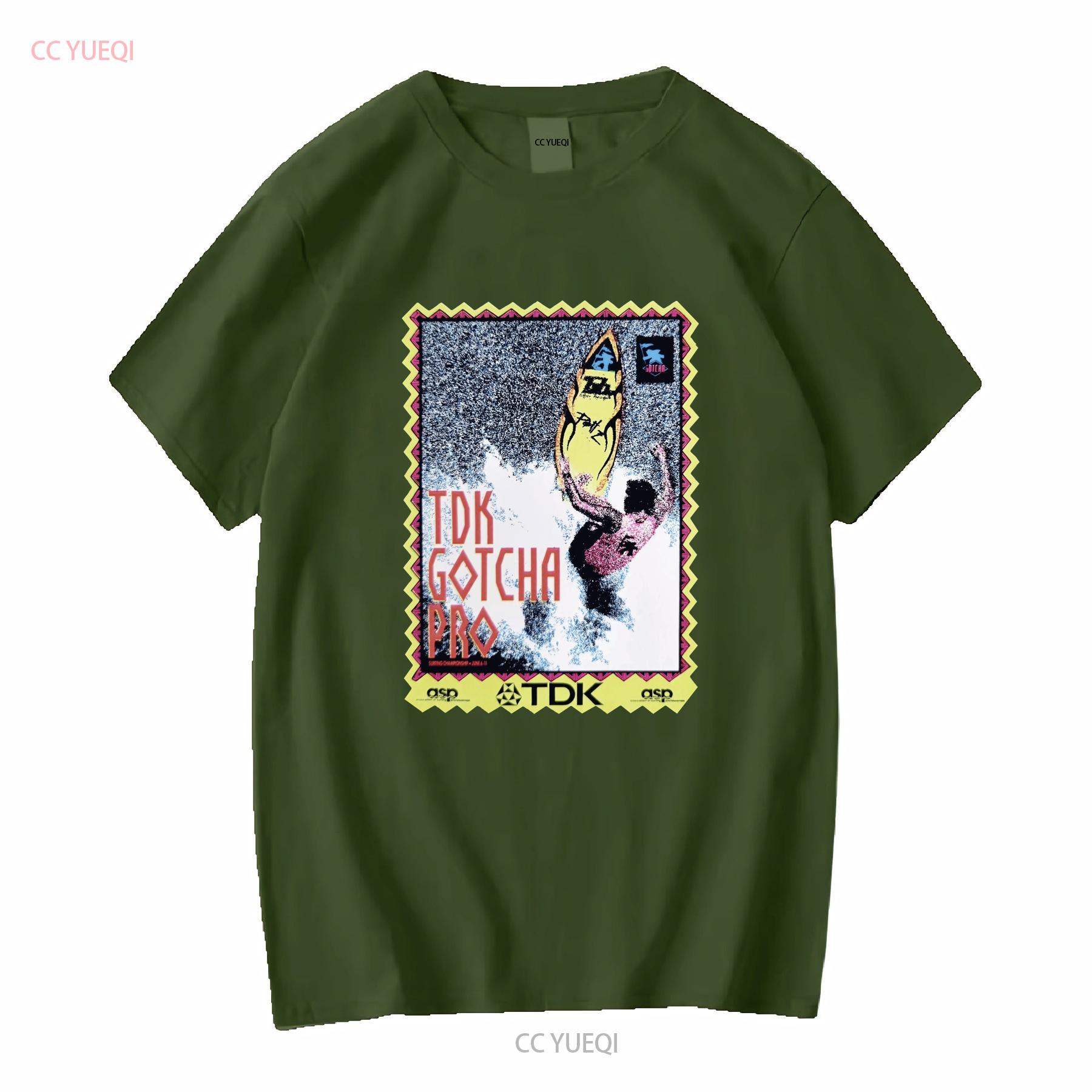 

NEW 1989 TDK Gotcha Pro Surfing Competition Cotton T Shirt Oahu Hawaii long or short sleeves vintage Washed Versatile M