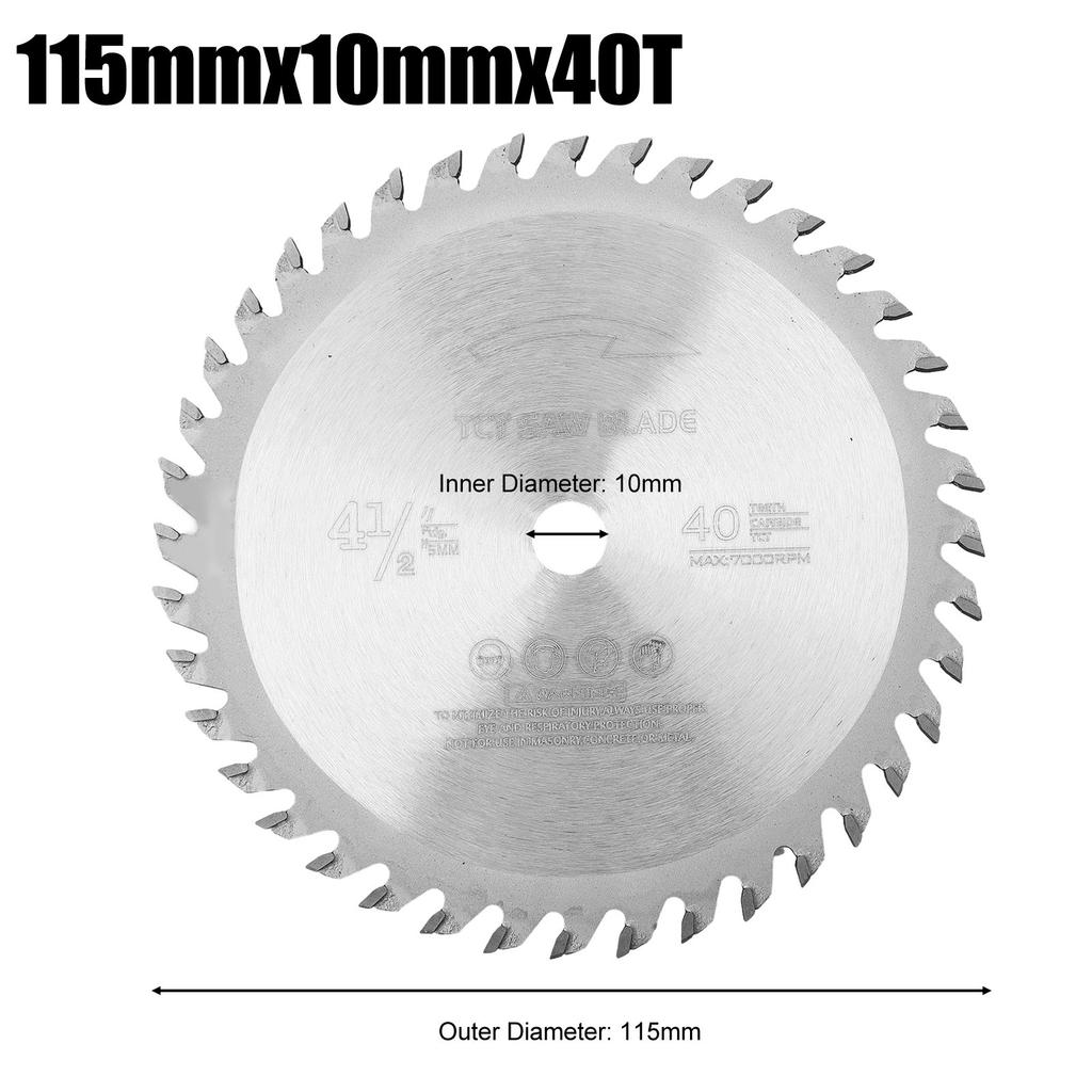 Kreissägeblatt Elektrowerkzeuge 10mm Hartmetall Hartmetallbestücktes Kreissägeblatt zum Schneiden von Kunststoffplatten Metallblechen