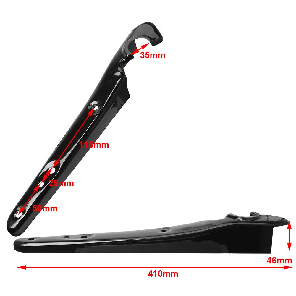 Gloss Black Motorcycle Rear Fender Strut Covers Mudguard Turn Signal Support Bracket For Harley Sportsters XL 883 1200 48 72
