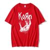 Amerikanischer Sänger Rockband Korn Print Grafik T-Shirt Sommer Kurzarm T-Shirts Tops Streetwear Lässiges T-Shirt Leichte Atmungsaktive Kleidung