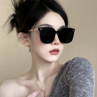 Gafas de sol para mujer Advanced Sense con protección solar y luz polarizada, montura grande, cara redonda, gafas finas para hombre