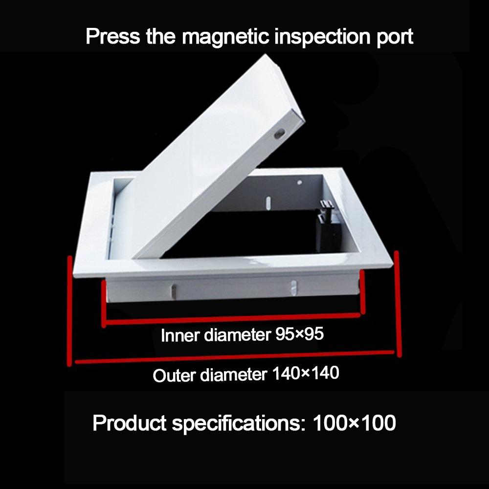 Aluminum Alloy Access Panel Easy-Snap Removable Wall Ceiling Hole Cover Inspection Port Opening Flush Inspection Hole Universal