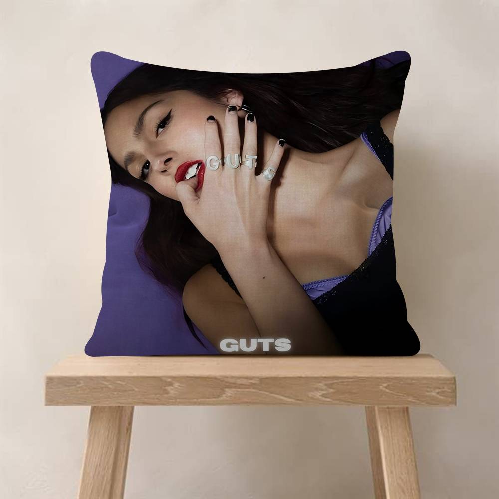 Singer OOlivia Cool RRodrigo Personalized Pillow Dust Cover Bedroom Kids Party Decoration Pillowcase Birthday Children Gift