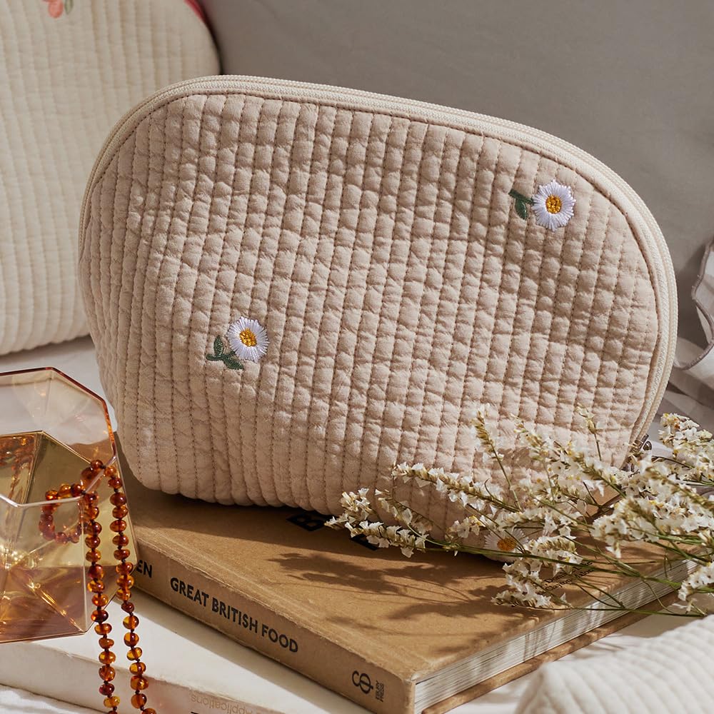 D by DADWAY Nubi BGDB022474300 Pouch, Daisy/Beige,