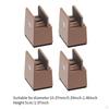 4 Pack Bed Leg Risers, Furniture Riser Blocks, Height Extensions for Desk Table, Living Room