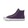 Chuck Taylor All Star Skate Pro Hi Suede Versatile Comfortable Casual Lightweight High-Top Canvas Shoes Unisex Sneakers White Purple 166021C