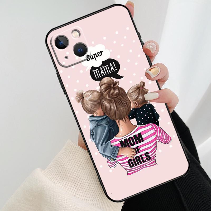Baby Mom MUM MOTHER Girl Queen Phone Case For iPhone 17 Pro Max 15 14 13 11 12 16 Pro Max mini 15 16 Plus 16e 17 Air Cover