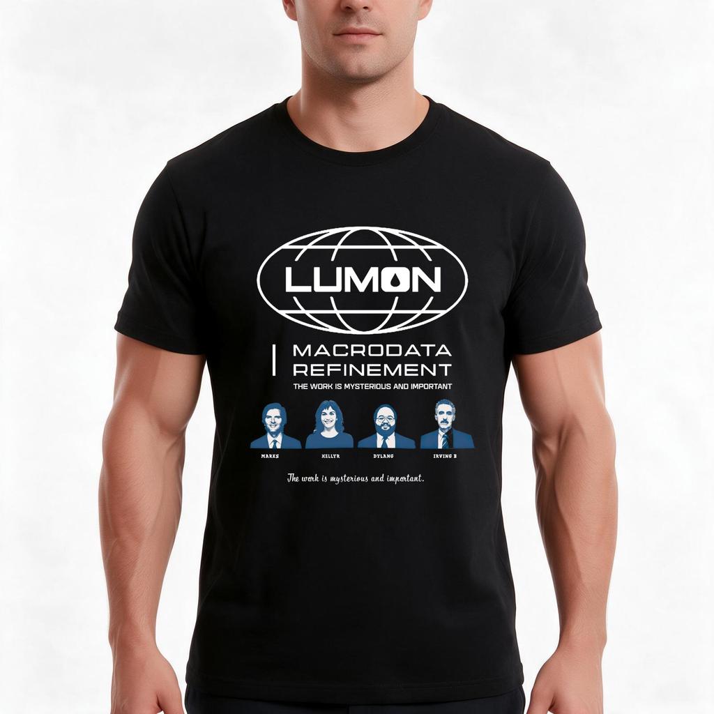Lumon Macrodata Refineunisext Tshirt Summer Casual Cotton Tee Oversized Streetwear Tops Vintage Graphic Print Unisex Unisex Unisex