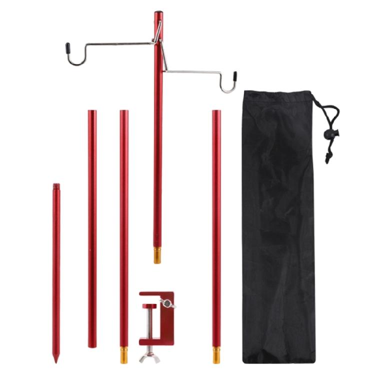 Light Weight Folding Table Light Stand Portable Camping Light Stand Detachable Lamp Holder for Outdoor Camping Lights