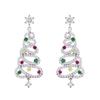 Pendant Christmas Drop Earrings Shiny Stud Earrings Fashion Ear Studs  Holiday Gifts