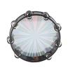 Tambourine Double Row 16 Pairs Metal Jingles Clear Sound Laser Handheld Drum Bell Timbrel 10in