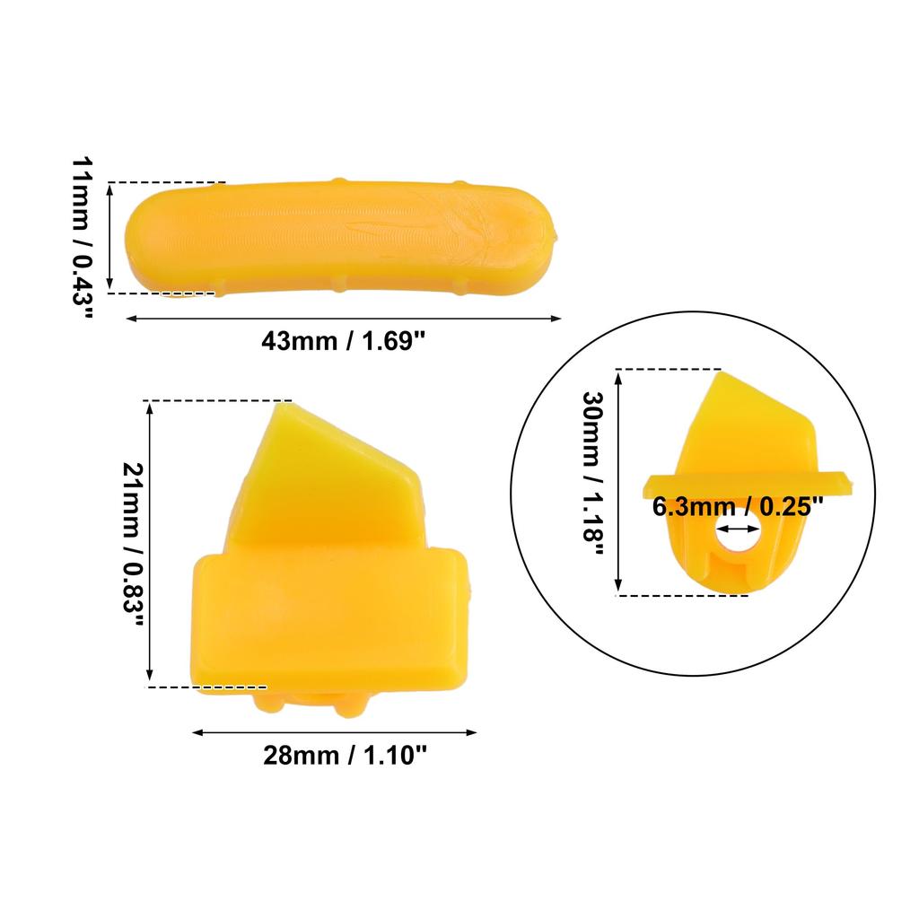 X AUTOHAUX 5 Sätze Motorrad Reifenwechsler Reifen Demontagekopf Reifenschutz Radseite