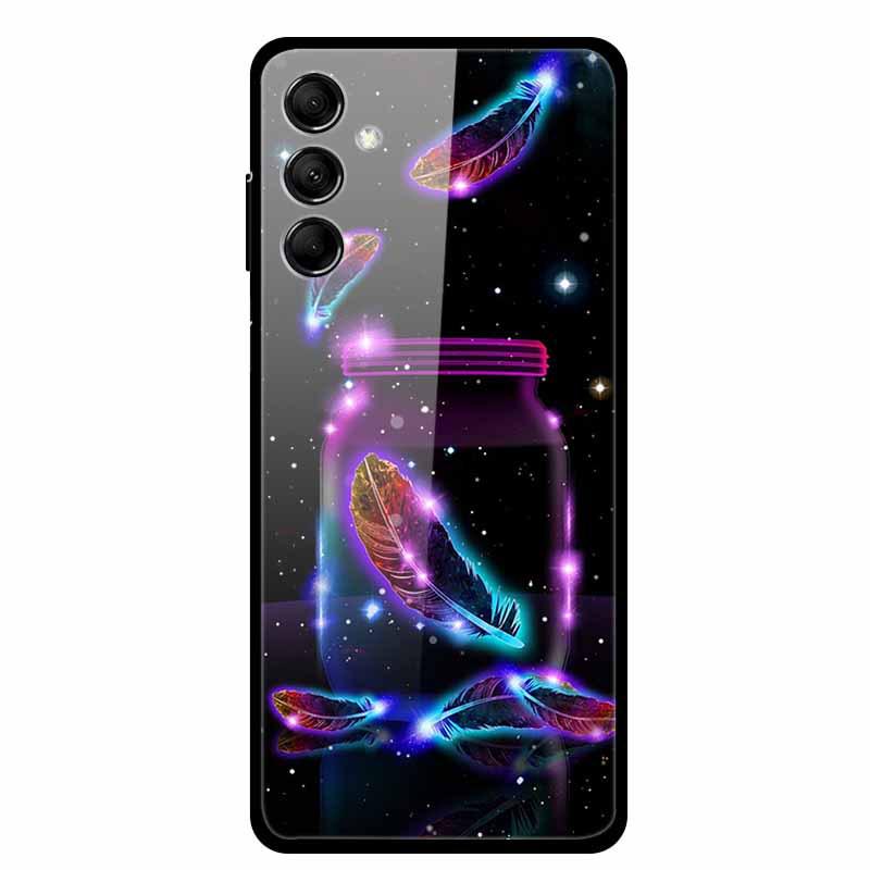 Kreative Landschaft Tierkunst Gehärtetes Glas Hülle für Samsung M14 5G