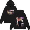 Felpa con Cappuccio Stampa Tour Rapper Kanye West 2026 Uomo Donna Moda Vintage Pullover Maniche Lunghe Ampia Casual Oversize Felpe Maschili