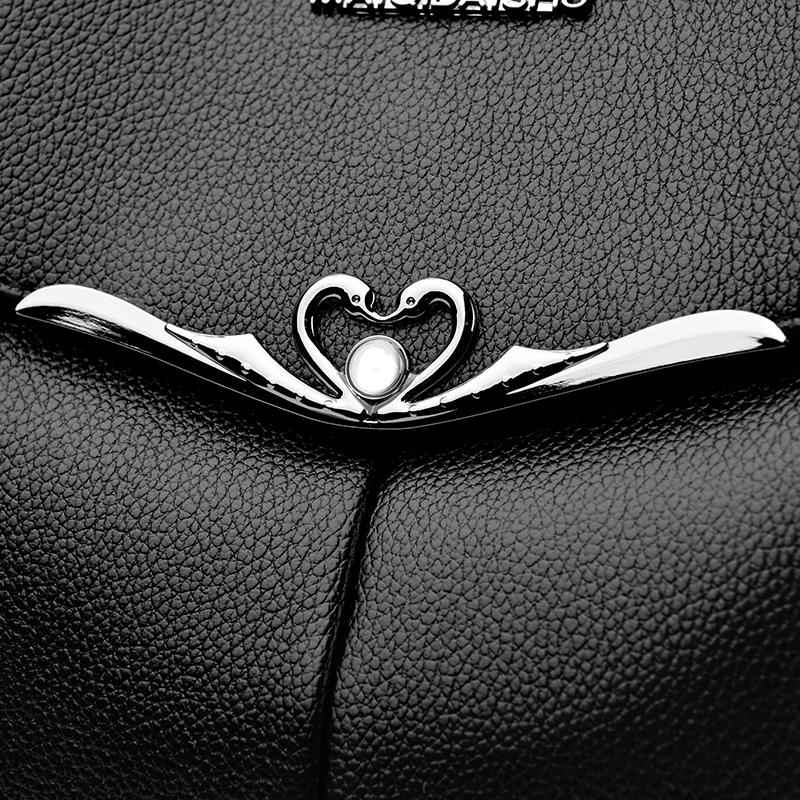 Dámský cestovní batoh Kožená perlová školní taška