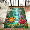 1PC Custom Name Dinosaur Adventure Jungle Theme Floor Mat Ideal for Living Room, Game Rooms, Office, Bedroom,Floor Mat Playful Design