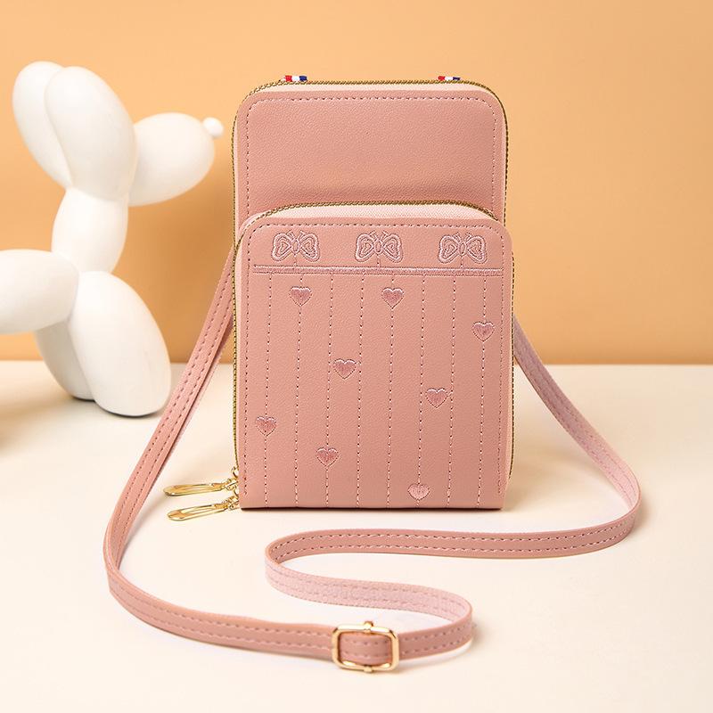 Women's bag, mobile phone bag, small bag, new simple and fashionable spring shoulder messenger bag.