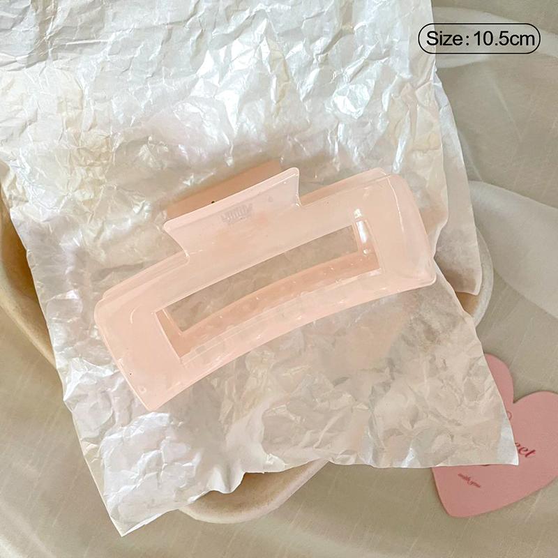 Jelly Pink Large Hair Claw For Women Elegant Acrylic Hairpins Hair Clip Headwear Girls Hair Accessories Gifts