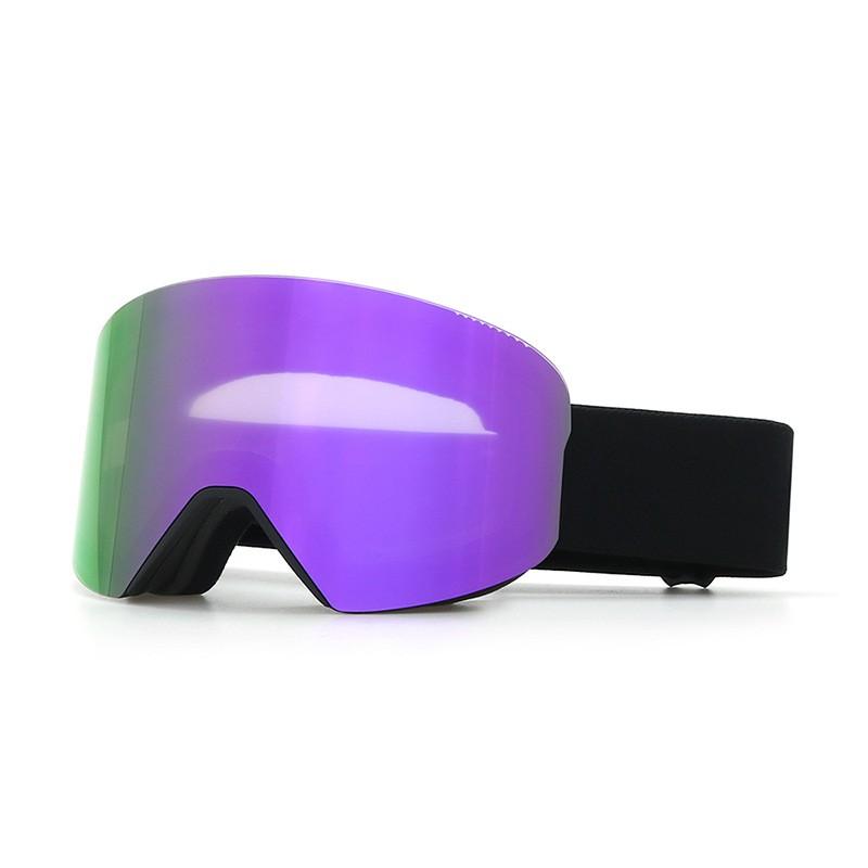 Magnetické nasazovací lyžařské brýle s dvojitým sklem proti zamlžování pro dospělé Snowboarding Turistika Větruodolné UV ochrana