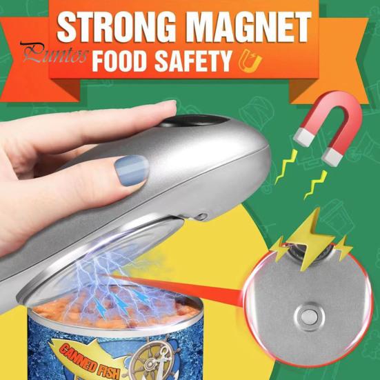 Ouvre-Boîte Électrique Automatique - Magnétique, Portable, Pour Personnes Âgées Ou Arthrite