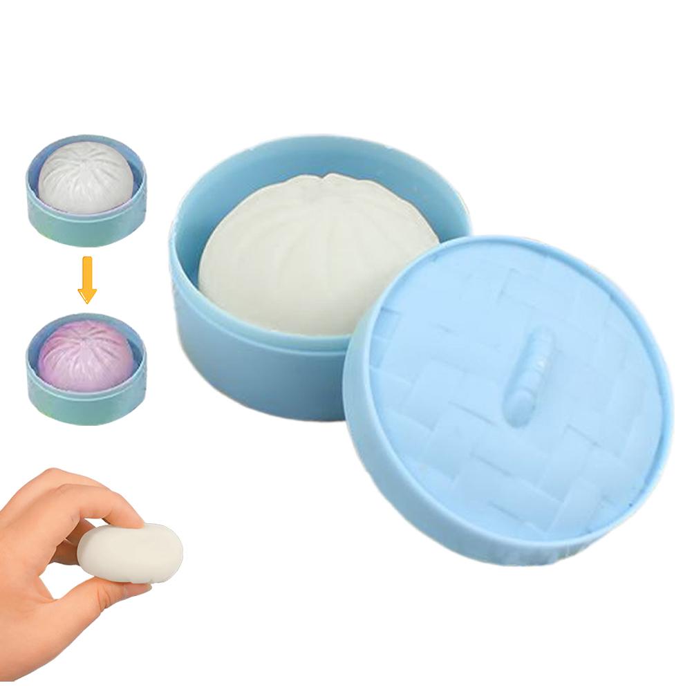 

Sun Color-changing Xiaolongbao Stress-relieving Toy Portable Soft Squeeze Toy Fidget Toy Dumpling Squeeze Toy for Relaxation