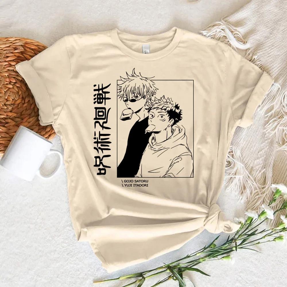 Toji Fushiguro Jujutsu Kaisen Gojo Tshirt Women Manga Designer Tshirt Girl 2000s Clothing T-shirt