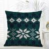 Fair IIsle Knit Pillow Retro Nordic Cushion Cover Daily Washable Linen Pillowcase Soft  for Sofa Bed Home Room Decor