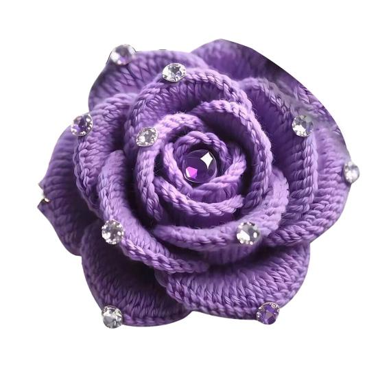 

Квітковий Плюшевий Килимок для Підлоги 3D Реалістичний Стрази Гачком Візерунок Троянди Нековзний Килим для Підлоги Швидкосохнучий Абсорбуючий Килимок для Ванної Кімнати Кухні 100cm H