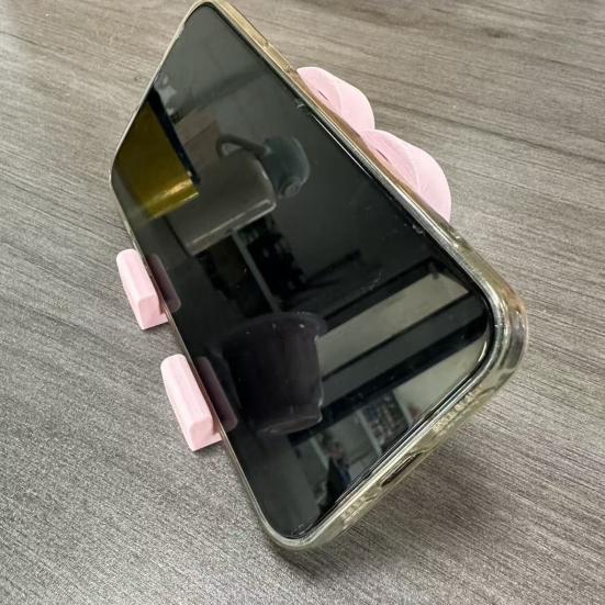 Heart Cell Phone Holder 3D Printed Love Heart Shaped Mobile Phone Stand Valentine's Day Gift for Home Office Desktop Decoration