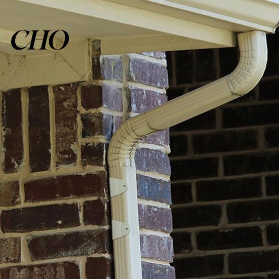 Aluminum Gutter Bracket 4/8Pcs Alloy Downspout Powder Coated Wall Mount Rain Straps 2 X 3 Inch Pipe Clip Hidden Fastener