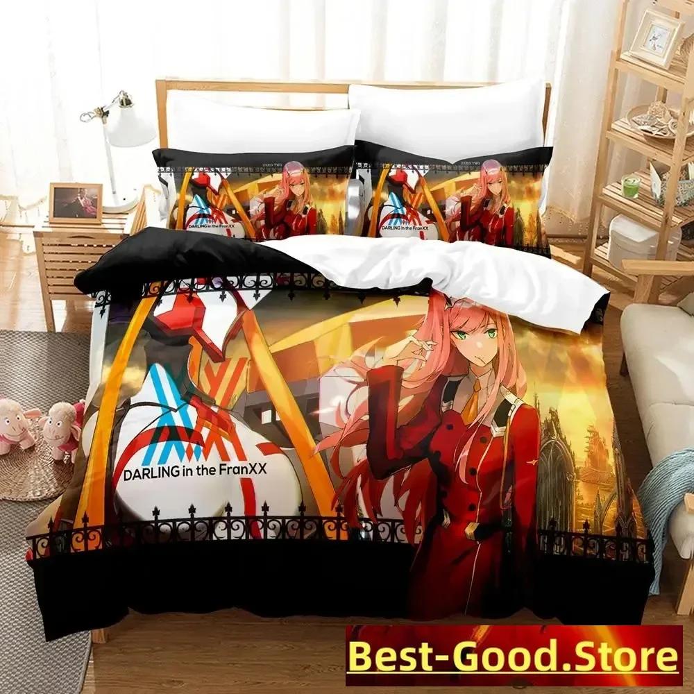 Kawaii  Bedding Set Single Twin Full Queen King Size Bed Set Aldult Kid Bedroom Duvetcover Sets Anime