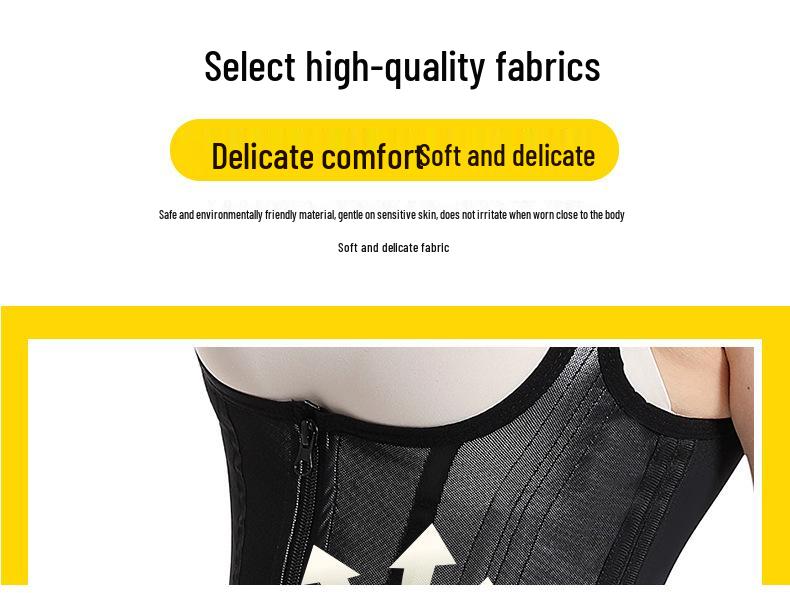 Adjustable Sweat-Wicking Body Shaper Sports Vest with Three-Row Buckle