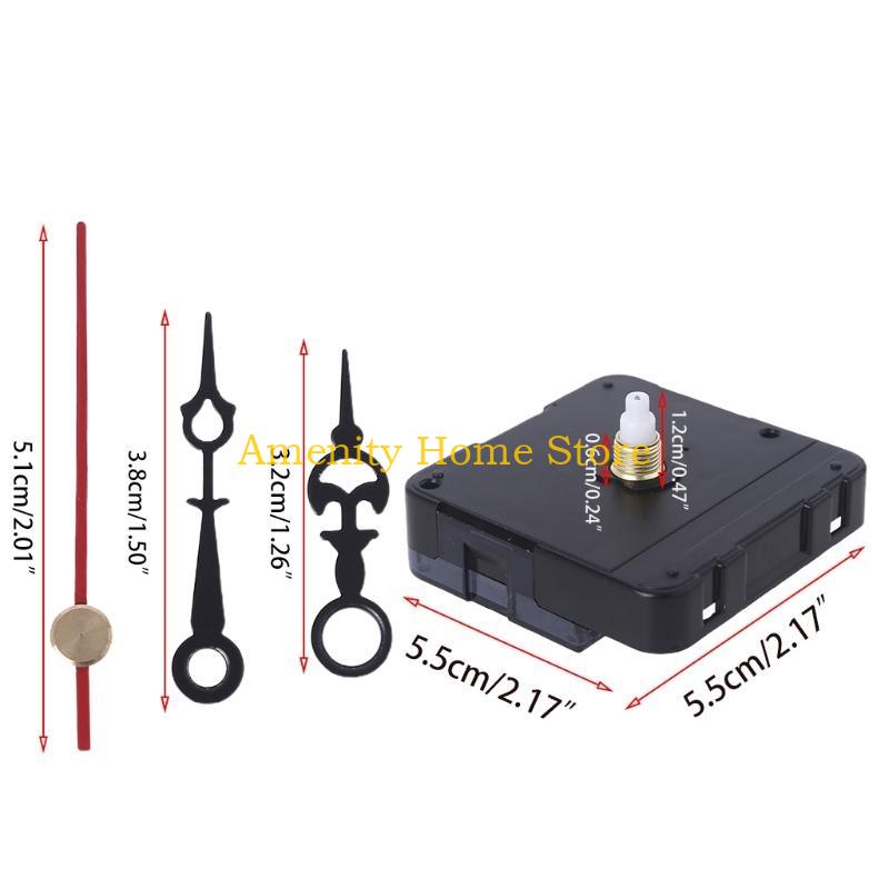 F26C Quartz Wall Clock Motor Movement Mechanisms Silent Battery Powered DIY Repair