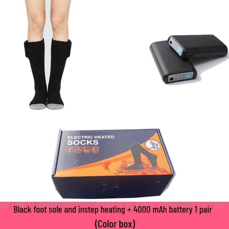 Rechargeable Electric Heated Socks - Unisex Winter Foot Warmers