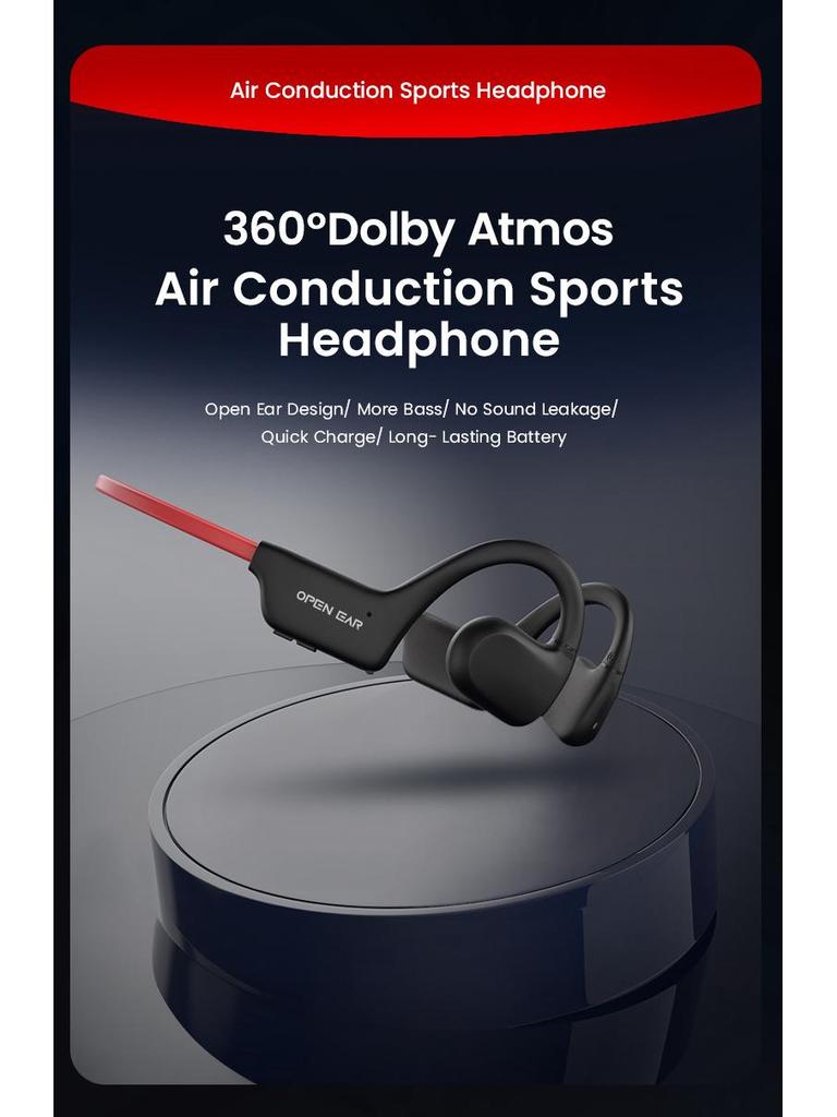 AS20 Air Conduction Bluetooth Earphones - Open-Type Bone Conduction Sports Design