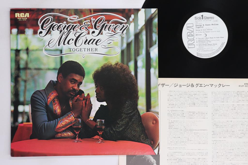 LP Record GEORGE MCCRAE, GWEN MCCRAE - Together RVP6018PROMO RCA 1976 Japan Soul/Funk Used