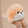 Chubby Seal Plush Toys  Fluffy Killer Whale Stuffed Animal Soft Doll with Small Black Eyes Cuddle Birthday Gift Ocean Animal Toy