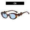 Fashion cat eye sunglasses bow decorative sunglasses women's high-end street photo UV-proof sunglasses