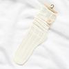 Women's Spring/Summer Cable Knit Slouch Socks with Lettuce Edge