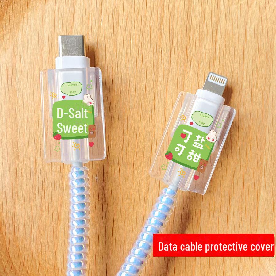 Capa Protetora para Carregador de 20W para Apple 14 Plus, Compatível com 13/12/11 Pro Max, com Organizador de Cabo de Dados