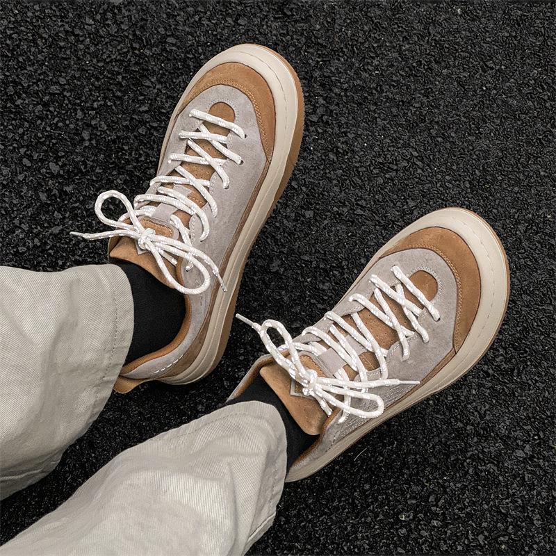 Pantofi sport casual de toamnă 2024 pentru bărbați, stil retro, cu talpă groasă, pentru drumeție