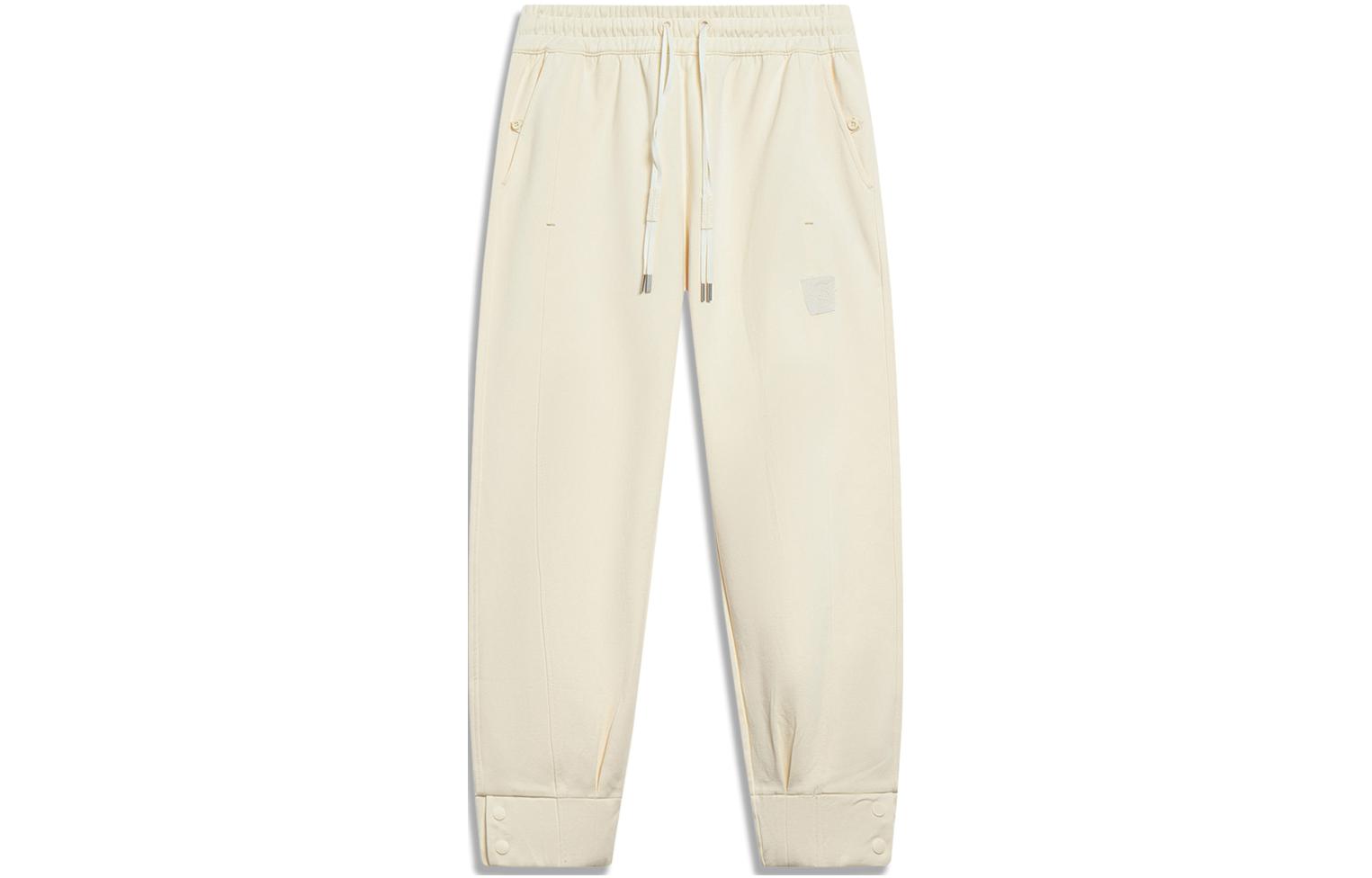 Li Ning Li Ning X Jackie Chan Sweatpants Men s Papyrus White AKLT205-2 XXL