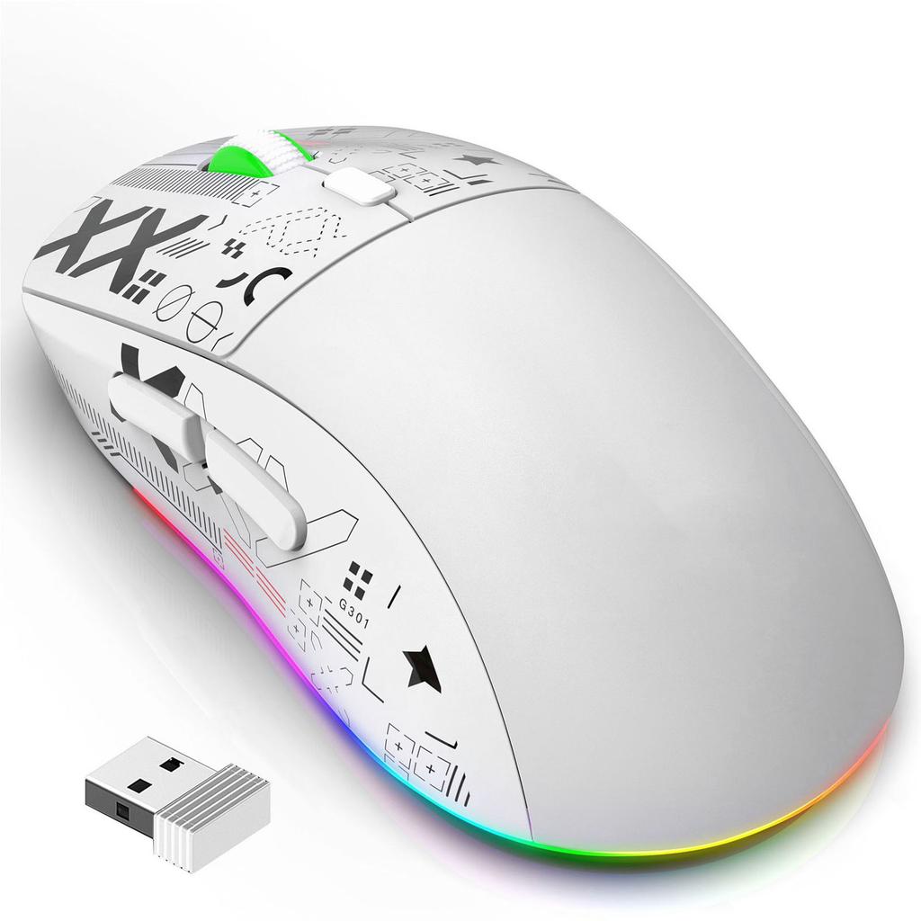 2.4G Wireless Mouse Type C Charging RGB Light 5   DPI Mouse for Computer Laptop
