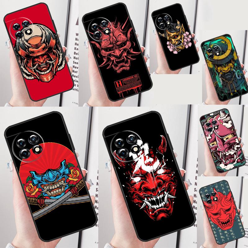 Hannya Demon Oni Cover For OnePlus Nord CE 4 2 3 Lite N20 N30 9 10 Pro 8T 9RT 10T 10R 12R 13R 11 12 13 Case